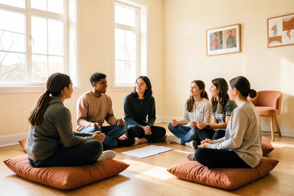 Jongeren tijdens een Emotie Atelier